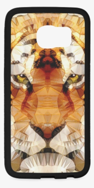 Abstract Tiger Rubber Case For Samsung Galaxy S6 Edge - Art