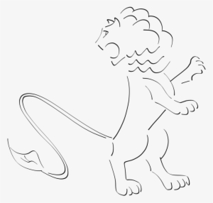 Lion Drawing Coloring Book Line Art Painting - Drawing