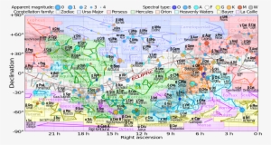 An Equirectangular Plot Of Stars In The Celestial Sphere