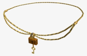Lock N Key Necklace - Chain