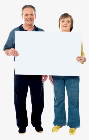 People Holding Banner Png Image