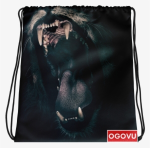 Lion's Roar Drawstring Bag - No One Can Break Me Down Quotes