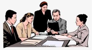Business Meeting, People In Business Royalty Free Vector - Meeting Clip Art