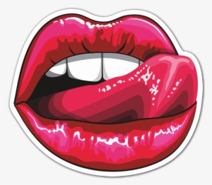 Car & Motorbike Stickers - Sexy Lips Transparent