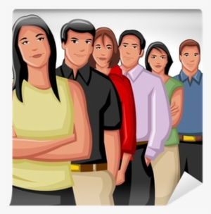 Group Of Business And Office People - Stock Illustration