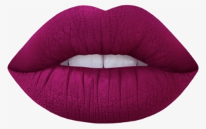 Berry Red Lipstick On Lips Png - Lime Crime Velvetine Liquid Lipstick, Scandal