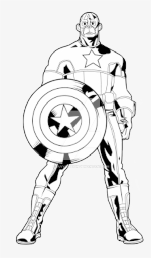 Image Black And White Captain America Clipart Black - Captain America Out Line