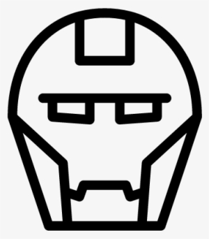 Iron Man Vector - Mascara Homem De Ferro Molde