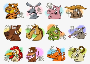 The Signs Of The Zodiac - Chinese Zodiac Animals Png