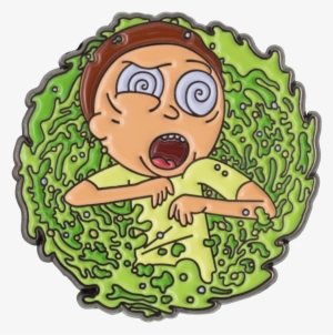 Morty ''dazed'' Portal Enamel Pin