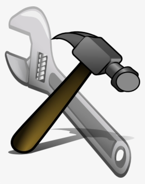 Crossed Hammer And Spanner Clip Art At Clker Clipartlook - Hammer Clipart Transparent Background