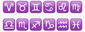Astrology Signs Clipart Snapchat - Purple Emoji Meanings