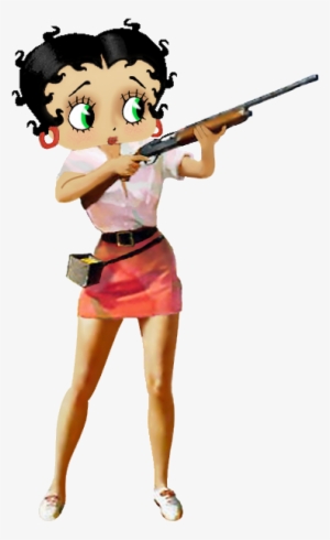 This Photo Was Uploaded By Khunpaulsak - Betty Boop With A Gun