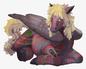 Geckosart, Blonde, Blonde Hair, Blonde Mane, Bodypaint, - Mythical Creature