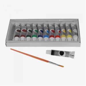 Basic Kid Arts Acrylic Color With 1 Free Brush, 12 - Color