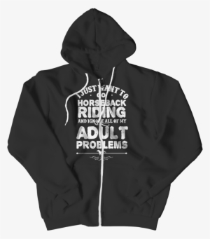 I Just Want To Go Horseback Riding And Ignore All Of - Buzo Negro Vans Hombre