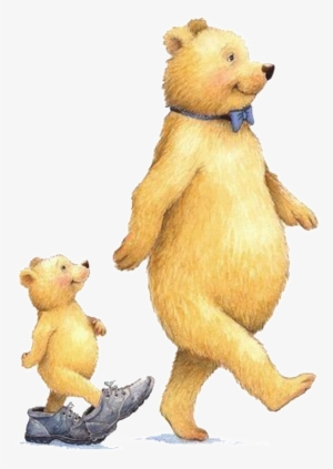 Cartoon Bear Father And Son Pattern Elements - Daddy Teddy Bear Drawing