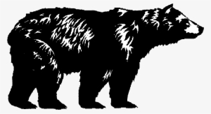Clipart Resolution 1010*633 - Black Bear Silhouette Transparent