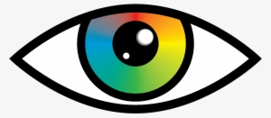 Brown Eyes Clipart Graphic Clipart - Rainbow Eye Clipart