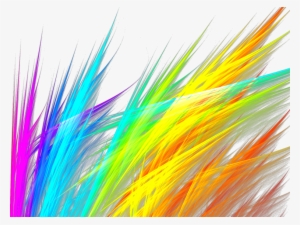 Rainbow Grass Fractal By Debzb - Rainbow Grass Transparent