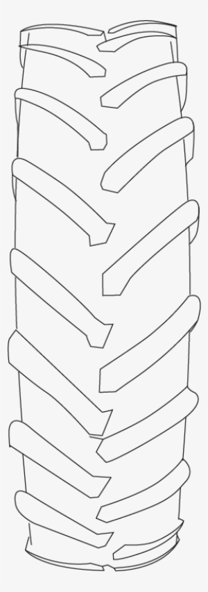 28 Collection Of Tractor Tire Drawing - Line Art