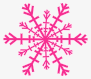 Pink Snowflake Transparent Background
