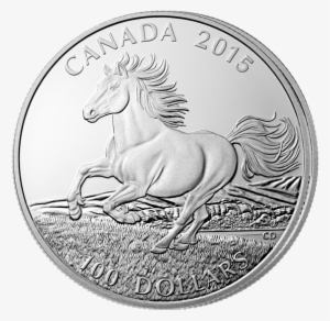 2015 $100 Canadian Horse Fine Silver Coin