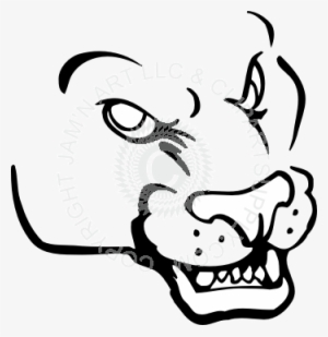 Panther Face - Drawing