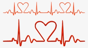 Royalty Free Library Pulse Electrocardiography Rate - Ecg Heart Vector Png