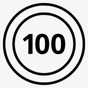 One Hundred Coin Number Chip Comments - Circle