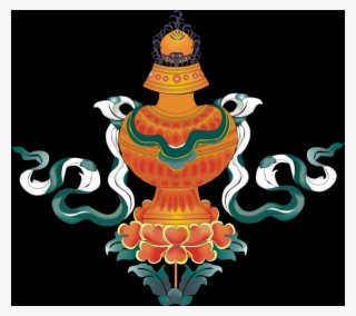 Free Vector Tibetan Auspicious Eight Baby Umbrella