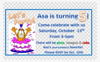 Garfield Birthday Invitation Clipart Wedding Invitation