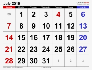 2019 Calendar Png Picture
