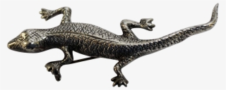 Unique Detailed Salamander Or Lizard Sterling Silver