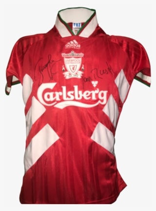 Steven Gerrard Ian Rush Signed Liverpool Jersey