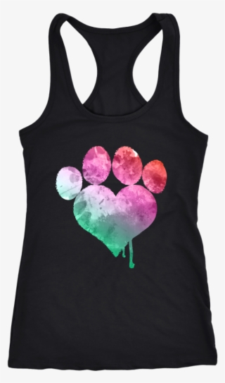 Love Dogs Paw Women's Racerback Tank