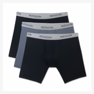 Men's Everlight Black/gray Boxer Briefs, 3 Pack Assorted