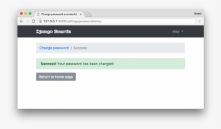 Change Password Successful
