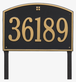 Cape Charles Estate Lawn Plaque, One Line