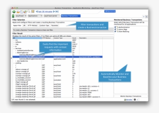 The New Business Transaction Configuration Feature