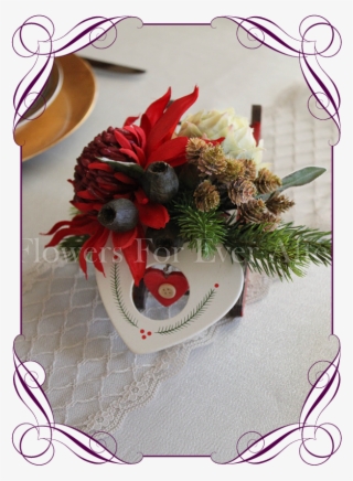 Silk Artificial Australian Native Christmas Sleigh