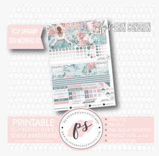 Winter Wonderland January 2019 Monthly View Kit Digital