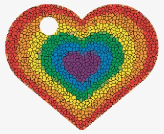 Coração Arco Iris Png