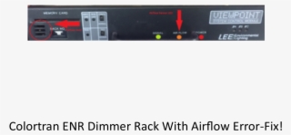 Colortran Enr Dimmer Rack With Airflow Error
