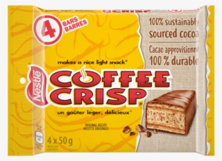Coffee Crisp Nestle Chocolate Cocoa Candy Bar 4x50g
