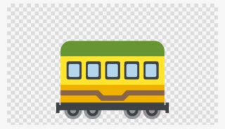 Train Car Emoji Clipart Railroad Car Rail Transport