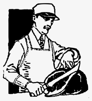 This Free Icons Png Design Of A Butcher At Work