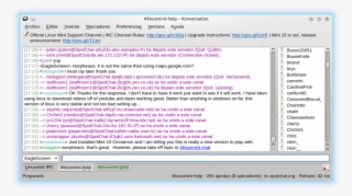Konversation Main Chat Window