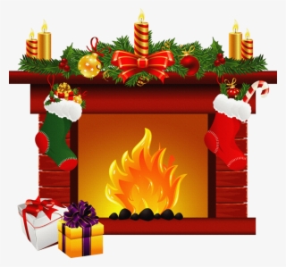 Christmas Clipart Christmas Fireplace Png