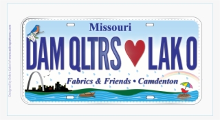 License Plate Fabric Row By Row